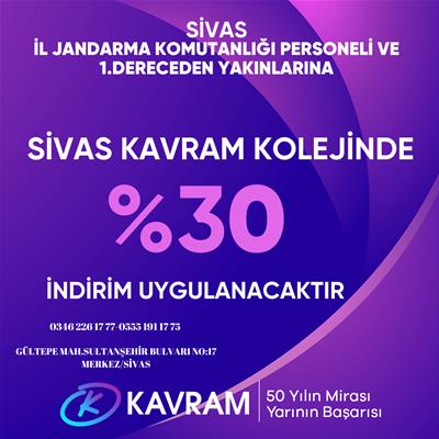 SİVAS İL JANDARMA PERSONELİNE İNDİRİM