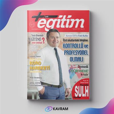 CEO’muz Sayın Ümit Kalko, Artı Eğitim Dergisi’nin Eylül sayısında! 